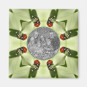 Ladybug op Dogwood Natuur Uw foto toevoegen Magneet (Voorkant)