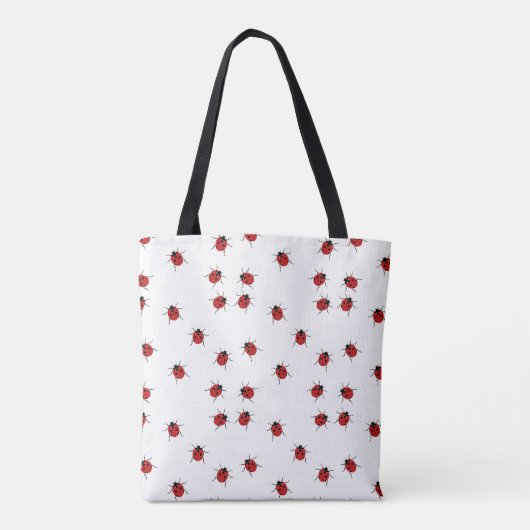 Ladybug op een Daisy Tote Bag (Achterkant)