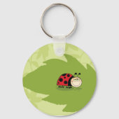 Ladybug op een Leaf Sleutelhanger (Achterkant)