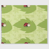 Ladybug op een leppapier cadeaupapier (Vlak)
