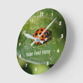 Ladybug op een Natuur met lef Ronde Klok (Hoek)