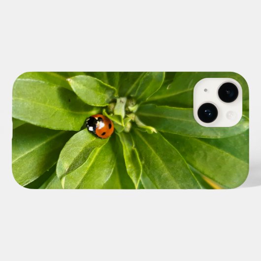 Ladybug op Flowers Case-Mate iPhone Case (Achterkant (horizontaal))