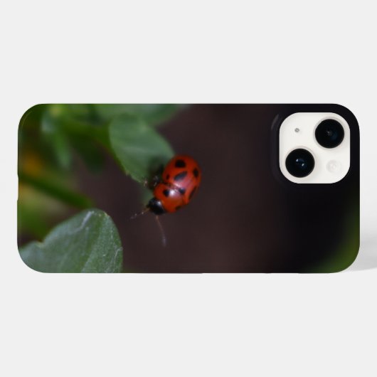 Ladybug op Flowers Case-Mate iPhone Case (Achterkant (horizontaal))