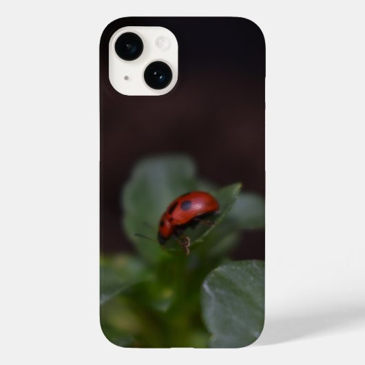 Ladybug op Flowers Case-Mate iPhone Case (Achterkant)