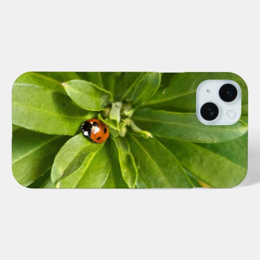 Ladybug op Flowers Case-Mate iPhone Case (Achterkant (horizontaal))