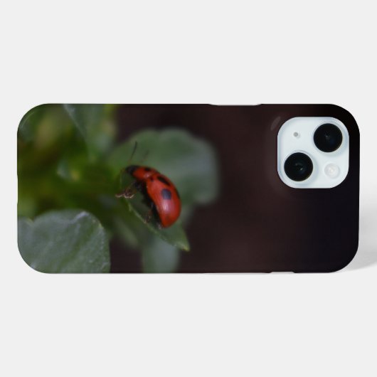 Ladybug op Flowers Case-Mate iPhone Case (Achterkant (horizontaal))