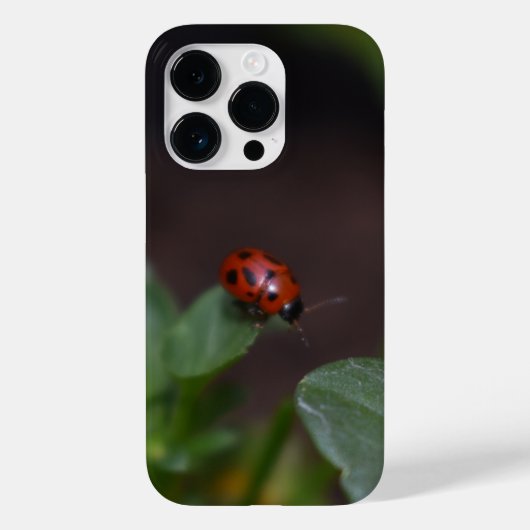 Ladybug op Flowers Case-Mate iPhone Case (Achterkant)