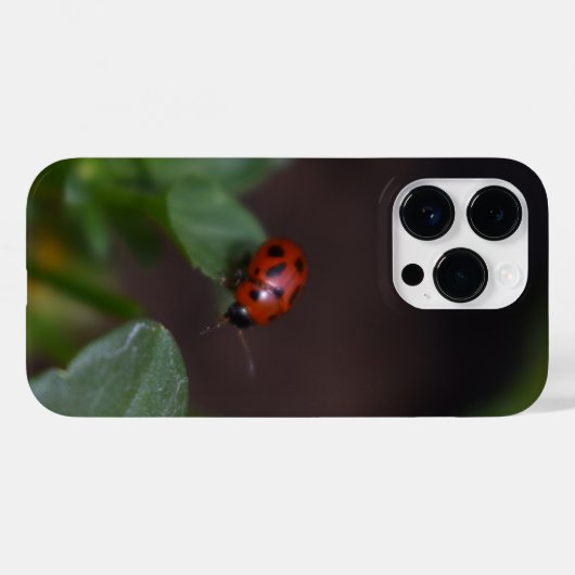 Ladybug op Flowers Case-Mate iPhone Case (Achterkant (horizontaal))
