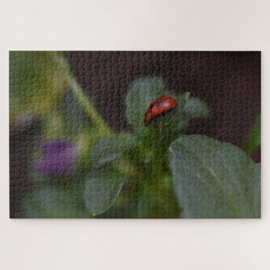 Ladybug op Flowers Legpuzzel (Horizontaal)