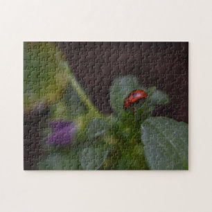 Ladybug op Flowers Legpuzzel