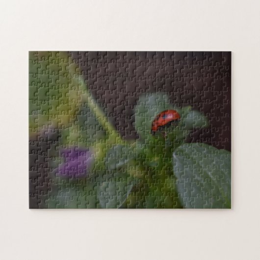 Ladybug op Flowers Legpuzzel (Horizontaal)