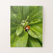 Ladybug op Flowers Legpuzzel (Verticaal)