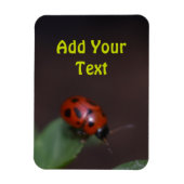 Ladybug op Flowers Magneet (Verticaal)