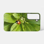 Ladybug op Flowers Samsung Galaxy Hoesje (Achterkant horizontaal)