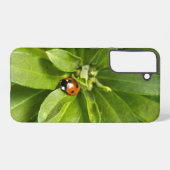 Ladybug op Flowers Samsung Galaxy Hoesje (Achterkant horizontaal)