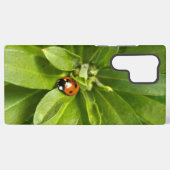 Ladybug op Flowers Samsung Galaxy Hoesje (Achterkant horizontaal)