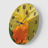 Ladybug op geeldilatine grote klok (Hoek)