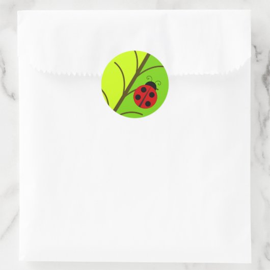 Ladybug op Stickers met lef (Tas)