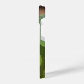 Ladybug op Sweet Violet Flowers iPhone Hoesje (Linkerkant)