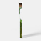 Ladybug op Sweet Violet Flowers iPhone Hoesje (Linkerkant)