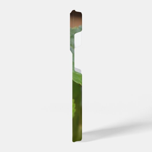 Ladybug op Sweet Violet Flowers iPhone Hoesje (Linkerkant)