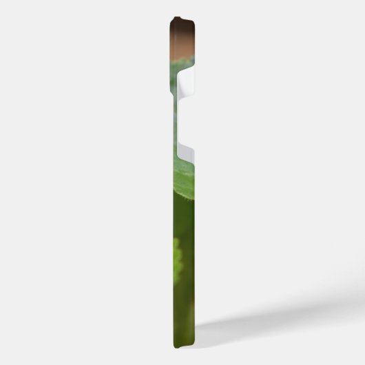 Ladybug op Sweet Violet Flowers iPhone Hoesje (Linkerkant)