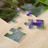 Ladybug op Sweet Violet Flowers Legpuzzel (Zijkant)