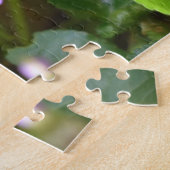 Ladybug op Sweet Violet Flowers Legpuzzel (Zijkant)