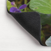 Ladybug op Sweet Violet Flowers Muismat (Hoek)