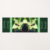 Ladybug op White Dogwood Flower Persoonlijk Yogamat (Voorkant (horizontaal))