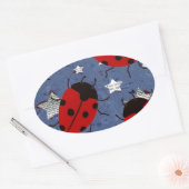 LADYBUG OVALE STICKER (Envelop)