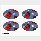 LADYBUG OVALE STICKER (Vel)