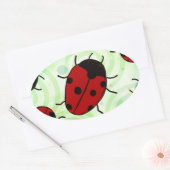 Ladybug Ovale Sticker (Envelop)