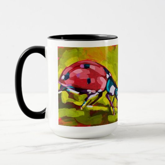 Ladybug Painting - Gift for Insect Lovers Mok (Links)