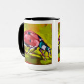Ladybug Painting - Gift for Insect Lovers Mok (Voorkant links)