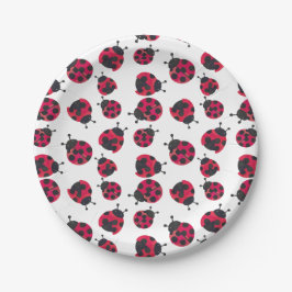 Ladybug Papier Borden Papieren Bordje