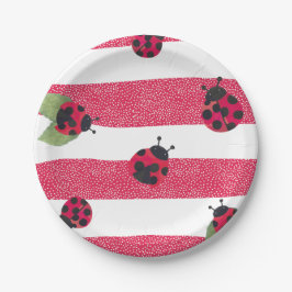 Ladybug Papier Borden Papieren Bordje
