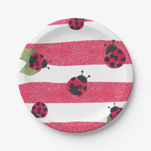 Ladybug Papier Borden Papieren Bordje