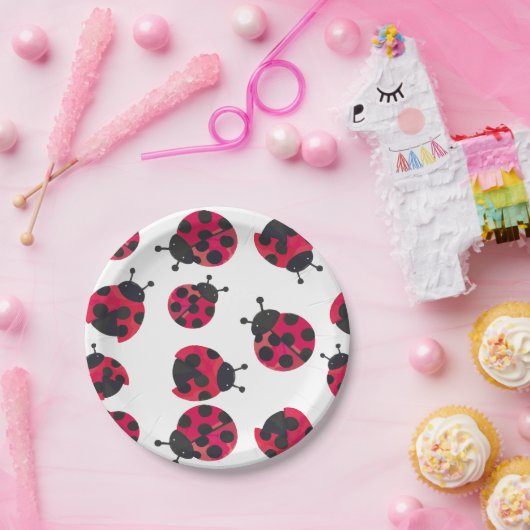 Ladybug Papier Borden Papieren Bordje (Feest)