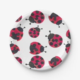 Ladybug Papier Borden Papieren Bordje