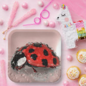 Ladybug Papieren Bordje (Feest)