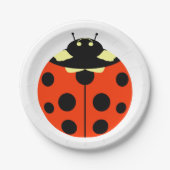 ladybug papieren bordje (Voorkant)