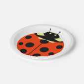 ladybug papieren bordje (Gekanteld)