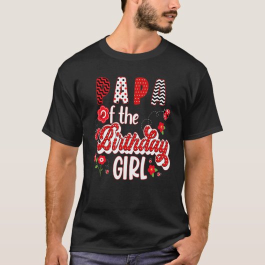 Ladybug Party Birthday Family Matching T-shirt (Voorkant)