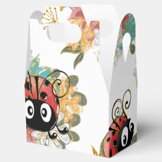 Ladybug Party Favor Treat Box Bedankdoosjes (Geopend)