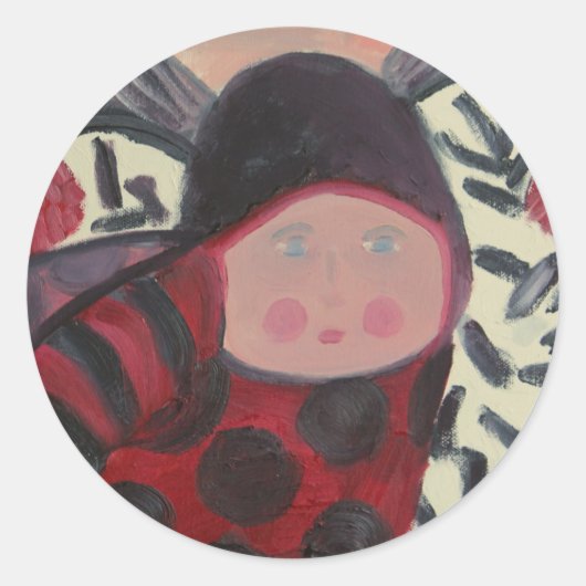 Ladybug Party Sticker (Voorkant)