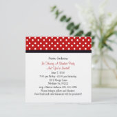 Ladybug Party-uitnodigingen Kaart (Staand voorkant)