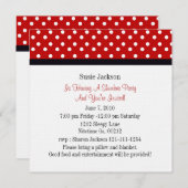 Ladybug Party-uitnodigingen Kaart (Voorkant / Achterkant)