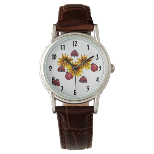 Ladybug Party Wristwatch Horloge (Voorkant)