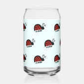 Ladybug-patroon Blikvorm Glas (Voorkant)